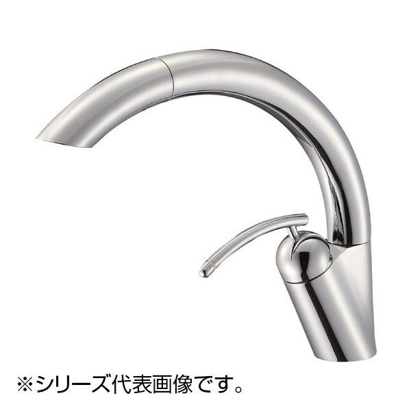SANEI シングルワンホール洗面混合栓 泡沫吐水タイプ 寒冷地用