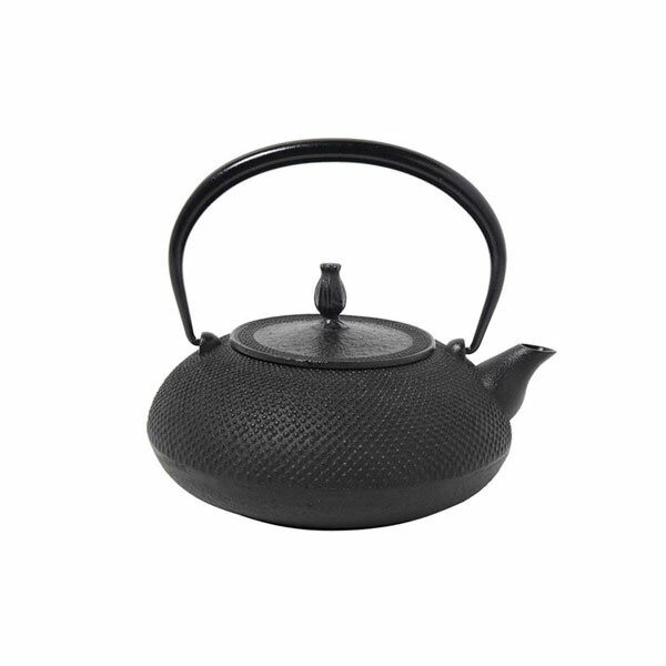 生活 雑貨 おしゃれ 南部鉄器 宝生堂 IH対応鉄瓶(鉄蓋) 平丸アラレ 1.2L 黒 700091 お得 な 送料無料 人気