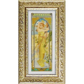 にんき 人気 おすすめ 定番 冬 春 孫 冬 新生活 ギフト 寒さ 対策 プレゼント ART FRAMES アルフォンス ミュシャ 昼の輝き　AM-07512 14,280円