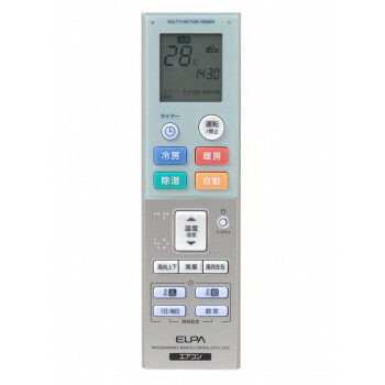 ELPA(エルパ)　エアコンリモコン タイマー付　RC-32AC　1695400 家電 | 関連単語 人気 おすすめ カーペット おしゃれ 可愛い 暖房 コタツ 炬燵 保温 断熱 小型 ストーブ こたつ 足元 省エネ 加湿 アイデア 商品 便利 アイデア スチーム グッズ コードレス 空気