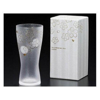 ザ・プレミアムニッポンテイスト　プレミアム桜　泡づくりグラスM　310ml　6467 食器 | 関連単語 耐熱 セット 洋食器 木製 茶碗 大皿 食洗機対応 おしゃれ 小鉢 白 割れにくい カップ パーティー プレート ミニプレート 電子レンジ対応 北欧 軽量 ギフト 丸皿 和風