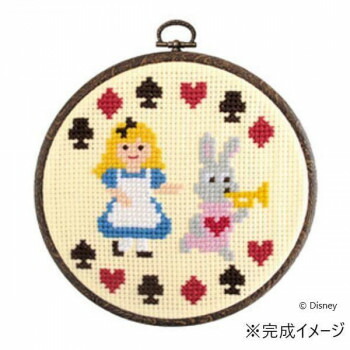 オリムパス　ししゅうキット　不思議の国のアリス　7342 趣味 ハンドメイド 手芸 | 関連単語 人気 おすすめ 型紙 布 ハギレ 糸 手芸材料 ミシン 編み物 パッチワーク フェルト レース ボタン ワッペン ビーズ 刺繍 テープ ファスナー 手芸キット 手作りキット