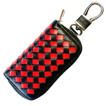 AWESOME(オーサム)　スマートキーケース(クロスシリーズ)　ブラック×レッド　ASK-MS008 家具 収納 ラック | 関連単語 オープンラック スリムラック 扉付き収納 キッチンラック フリーラック 突っ張り棚 テレビボード ハンガーラック 隙間収納 書類ラック チェスト