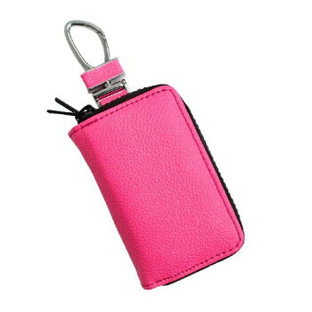 AWESOME(オーサム)　スマートキーケース　ダブルファスナー　蛍光レザー　蛍光ピンク　ASK-FLW02 家具 収納 ラック | 関連単語 スチールラック 壁面収納 隙間収納 パントリーラック 扉付き収納 テレビボード 本棚 引き出し収納 キャビネット ハンガーラック