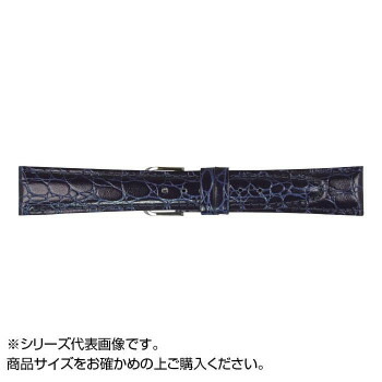 MIMOSA(ミモザ) 時計バンド RA型押ワニ 18mm ネイビー (美錠:銀) CRA-N18 時計 時短 時間 | 関連単語 男 女 ケース バンド デジタル アナログ 電池 腕時計 クォーツ 軽量 かっこいい 可愛い 電子 置き掛け メンズ レディース おしゃれ アイディア ベルト 壁掛け