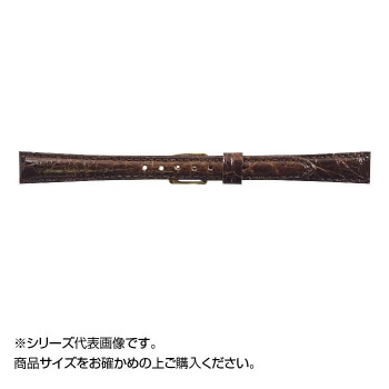 MIMOSA(ミモザ) 時計バンド DM腹ワニ 10mm ダークブラウン (美錠:金) WDM-B10 時計 時短 時間 | 関連単語 バンド デジタル アナログ 電池 腕時計 クォーツ 軽量 かっこいい 可愛い 電子 置き掛け メンズ レディース おしゃれ アイディア ベルト 壁掛け 電波