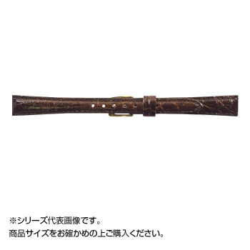 MIMOSA(ミモザ) 時計バンド DM腹ワニ 11mm ダークブラウン (美錠:金) WDM-B11 時計 時短 時間 温度 | 関連単語 電池 腕時計 クォーツ 軽量 かっこいい 可愛い 電子 置き掛け メンズ レディース おしゃれ アイディア ベルト 壁掛け 電波 アイデア商品 便利 グッズ