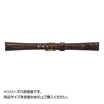 MIMOSA(ミモザ) 時計バンド DM腹ワニ 12mm ダークブラウン (美錠:金) WDM-B12 時計 時短 時間 | 関連単語 置メンズ レディース おしゃれ アイディア ベルト 壁掛け 電波 アイデア商品 便利 グッズ 男 女 ケース バンド デジタル アナログ 電池 腕時計 クォーツ