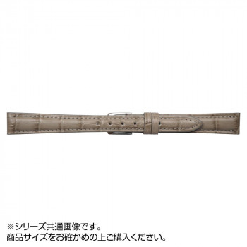 MIMOSA(ミモザ) 時計バンド SY型押ワニ 12mm グレージュ (美錠:銀) CSY-GG12  時計 時短 時間 | 関連単語 置メンズ レディース おしゃれ アイディア ベルト 壁掛け 電波 アイデア商品 便利 グッズ 男 女 ケース バンド デジタル アナログ 電池 腕時計  クォーツ 軽量