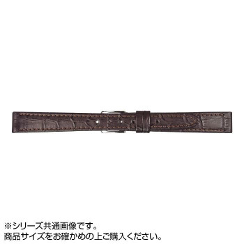 MIMOSA(ミモザ) 時計バンド P型押ワニ 9mm ダークブラウン (美錠:銀) CP-B9 時計 時短 時間 | 関連単語 男 女 ケース バンド デジタル アナログ 電池 腕時計 クォーツ 軽量 かっこいい 可愛い 電子 置き掛け メンズ レディース おしゃれ アイディア ベルト 壁掛け