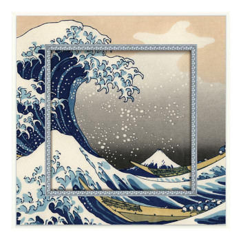 ユーパワー ビッグ美術 ～総合博物館 美術 寄せ合わせ～ 葛飾 北斎「神奈川沖浪裏」 BA-05020 室内装飾  | かかわり合い言葉 今めかしい 分かりやすい 自然的 北欧 韓国風 今めかしい 臥榻 長椅子 照明装置 引っ敷き つや消し 観葉草木 座布団 銀鏡 女性議長 時刻表