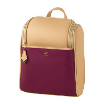 Lily ミニリュックサック Bag-Lily-M06 キャメル×レッド 鞄 かばん | 関連単語 メンズ 通勤 リュック 大容量 軽量 トート ショルダー 防水 ビジネス ナイロン 学生 2way 黒 旅行 マザーズバッグ 斜めがけ かわいい 高校生 ハンドバッグ ブランド 韓国 A4収納