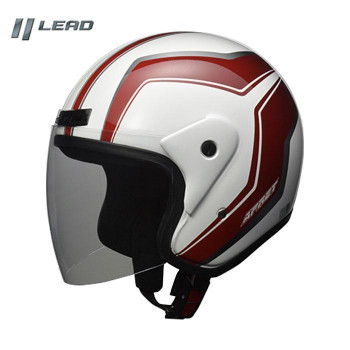 リード工業 APRET ジェットヘルメット フリーサイズ ホワイト 車 バイク 自転車 アクセサリー | 関連単語 フロントバスケット ハンドルブレース スマホホルダー 車載ホルダー フロアマット スクーターグリップ ハンドルロック チェーンロック テールライト