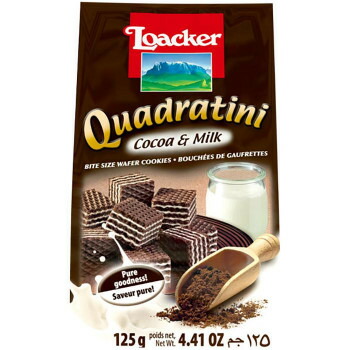 ロアカー　クワドラティーニ　ウエハース　ココア＆ミルク　125g　12セット 食品 佃煮 詰合せ セット ギフト | 関連単語 お菓子 女性 挨拶 お中元 お歳暮 レトルト 老舗 カツオ 鰹 昆布 だし 御歳暮 御中元 かつおぶし 母の日 父の日 入学 成人 祝い 敬老