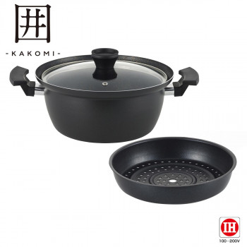 「囲 -KAKOMI-」IH対応深型マルチポット24cm KK-24MP 人気 おすすめ  食器 | 関連単語 北欧 小鉢 プレート セット 軽量 パーティー 茶碗 電子レンジ対応 割れにくい 和風 大容量 モダン おしゃれ 食洗機対応 洋食器 ギフト カップ 大皿 丸皿 陶器 薄型 子供用