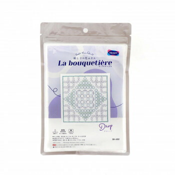 オリムパス 刺し子の花ふきんキット La bouquetiere Drop SK-432 趣味 ハンドメイド 手芸 | 関連単語 手芸キット 手作りキット フェルト ボタン ワッペン 糸 レース 布 ハギレ 型紙 ファスナー マスク素材 テープ ビーズ 生地 ミシン パッチワーク 刺繍 編み物