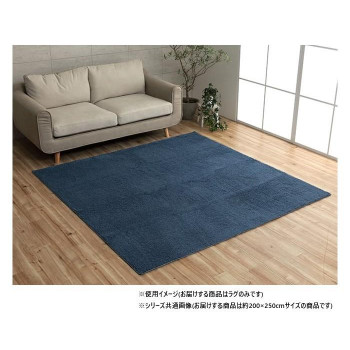 にんき 人気 おすすめ 定番 冬 春 孫 冬 新生活 ギフト 寒さ 対策 プレゼント ミックスパイル ラグ 約3畳 約200&times;250cm ホットカーペット対応 ネイビー 3985519 インテリア | 関連単語 油絵 韓国風 ナチュラル ラグ ソファ 観葉植物 クッション 照明 棚｜創造生活館