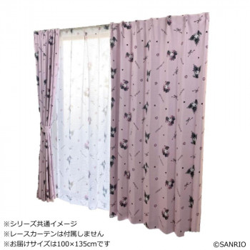 サンリオ クロミ マイメロディ 真夜中のメロクロ カーテン2枚セット 100×135cm SB-617-S 人気 おすすめ インテリア | 関連単語 観葉植物 ラグ クッション 北欧 シンプル ソファ モダン テレビ台 ベッド ナチュラル おしゃれ スツール 壁掛け 照明 時計 カーテン