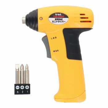 TRAD 電池式ミニドライバー TDB-098O 820768 工具 DIY 大工 作業 道具 職人 工房 製作 | 関連単語 コンパクト工具 精密ドライバー 精密ピンセット 小型ニッパー 精密作業用 工芸用工具 クラフトツール モデラー工具 プラモデル工具 手作業工具 細工工具 修理用工具
