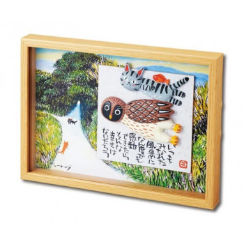 糸井忠晴 BOX 立体アート 「空飛ぶ友達」 IT-05012 インテリア | 関連単語 テーブル チェア ラグ クッション ソファ ベッド 観葉植物 木製 ナチュラル モダン 北欧 韓国風 カーテン ファブリック ミラー 照明 サイドテーブル スツール 時計 壁掛け ポスター 棚｜創造生活館