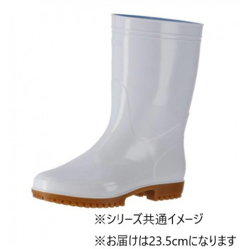 弘進ゴム　　長靴(P.V.C製)　ゾナG5　白　23.5cm　C0160AA 靴 シューズ 靴下 ソックス | 足元コーデ コーディネートしやすい 季節ごとに選べる 天候に合わせて選ぶ シンプルデザイン ベーシックカラー 快適な履き心地 洗い替えに便利 おうち時間向け｜創造生活館