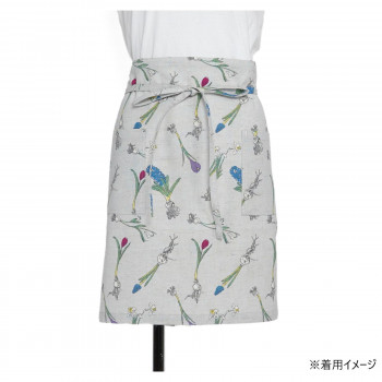 にんき 人気 おすすめ 定番 冬 春 孫 冬 新生活 ギフト 寒さ 対策 プレゼント フレンズヒル　ギャルソンエプロン　バルブフラワー　グレイUS-124-21 調理 料理 キッチン | 関連単語 千切り カッター 着火 保存 容器 ビン おろし 絞り タナース プーン おたま