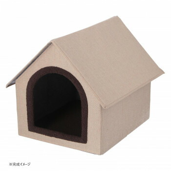 不二貿易　（C/D:53716） ペットハウス 三角屋根 Lサイズ BE ペット 犬 猫 キャット ドック | 関連単語 キャットタワー 人気 犬小屋 犬服 水槽 熱帯魚 アイディア 便利 アイディアグッズ ドッグウェア 時短 ミニ 小型おしゃれ かわいい 最新 小型犬 ペットおやつ