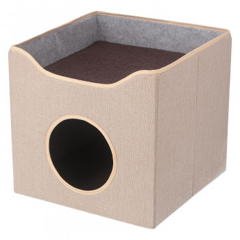 不二貿易　（C/D:53718） ペットハウス ルーフベッド付き BE ペット 犬 猫 キャット ドック | 関連単語 水槽 熱帯魚 アイディア 便利 アイディアグッズ ドッグウェア 時短 ミニ 小型おしゃれ かわいい 最新 小型犬 ペットおやつ 画期的 中型犬 猫用品 多機能