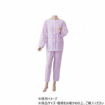 にんき 人気 おすすめ 定番 冬 春 孫 冬 新生活 ギフト 寒さ 対策 プレゼント 神戸生絲　婦人楽らくガーゼパジャマ(春夏用・長袖)S No.901 パープル 花柄