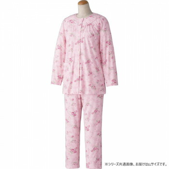 にんき 人気 おすすめ 定番 冬 春 孫 冬 新生活 ギフト 寒さ 対策 プレゼント ケアファッション ワンタッチテープ+腰開きパジャマ(婦人) ピンク LL 3864403