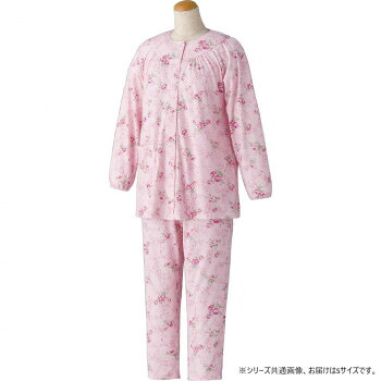 にんき 人気 おすすめ 定番 冬 春 孫 冬 新生活 ギフト 寒さ 対策 プレゼント ケアファッション ワンタッチパジャマ(婦人) ピンク S 8926604