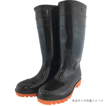 小野商事 エース 先芯入 耐油安全長靴 24.5cm WS3001B 靴 シューズ 靴下 ソックス | 子供用 幼児用 学生用 中学生 高校生 大学生 社会人 高齢者向け 介護用 男女兼用サイズ 伸縮性 ストレッチ素材 フィット設計 足指のびのび つま先補強 ヒールガード すべり止め加工