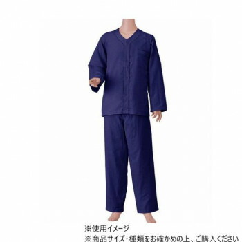 にんき 人気 おすすめ 定番 冬 春 孫 冬 新生活 ギフト 寒さ 対策 プレゼント 神戸生絲 紳士楽らくガーゼパジャマ上下(長袖) M No.801 ネイビー