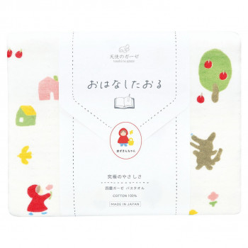 にんき 人気 おすすめ 定番 冬 春 孫 冬 新生活 ギフト 寒さ 対策 プレゼント 天使のガーゼ 赤ずきんちゃん バスタオル TE-2831 タオル | 関連単語 吸水 柔らかい 厚手 薄手 ホテルタオル ガーゼタオル セット ギフト 綿 バスタオル フェイスタオル