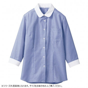 にんき 人気 おすすめ 定番 冬 春 孫 冬 新生活 ギフト 寒さ 対策 プレゼント 住商モンブラン シャツ レディス 7分袖 ブルー SS500-22-15 15サイズ|創造生活館