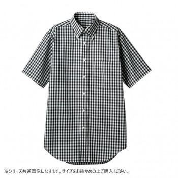 にんき 人気 おすすめ 定番 冬 春 孫 冬 新生活 ギフト 寒さ 対策 プレゼント 住商モンブラン シャツ 兼用 半袖 黒チェック CG2504-1-M Mサイズ|創造生活館