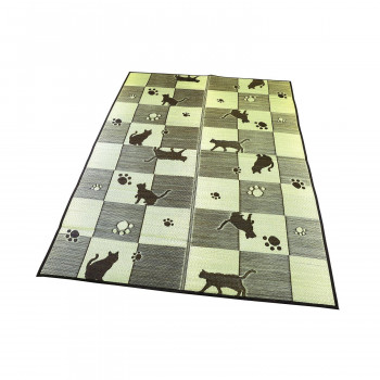 大島屋 い草ラグ キューブキャット ブラック 180x230cm ペット 犬 猫 キャット ドック | 関連単語 面白い 観賞 アクアリウム アイデア商品 ペットサプリ トイレ キャットタワー 人気 犬小屋 犬服 水槽 熱帯魚 アイディア 便利 アイディアグッズ ドッグウェア 時短