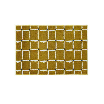 (クリーンテックス) 玄関マット Tomoko Murata Windcheck Gold 45×75cm 絨毯 ラグ ござ マット | 関連単語 滑り止め モダン ダイニング 防音 カーペット ペット用 コンパクト 抗菌 子供部屋 冬用 シンプル 柄物 夏用 ラグマット 厚手 洗える おしゃれ 洋室 和室