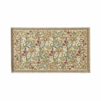 川島織物セルコン Morris Design Studio ゴールデンリリーマイナー マット 約45×75cm FH1708A I アイボリー インテリア  | 関連単語 棚 テレビ台 カーテン ソファ チェア ラグ ミラー ベッド 木製 一人暮らし 韓国風 ファブリック サイドテーブル クッション 照明