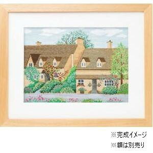 にんき 人気 おすすめ 定番 冬 春 孫 冬 新生活 ギフト 寒さ 対策 プレゼント ししゅうキット　7174(オフホワイト)　フォー・シーズンズ　コッツウォルズの春｜創造生活館
