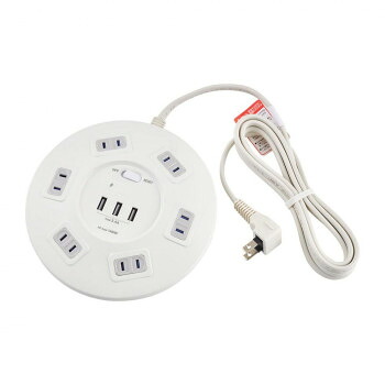 人気 おすすめ 定番 冬 新生活 ギフト 寒さ 対策 プレゼント ELPA 丸形USBタップ6P WLS-R6332BUA(W) PC パソコン スマホ タブレット | 関連単語 フラッシュ LAN 無線 有線 ケーブル メディア プレーヤー sd カード クーラー cpu ハブ キーボード テンキー 機器