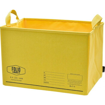 人気 おすすめ 定番 冬 新生活 ギフト 寒さ 対策 プレゼント FOLIO ストレージボックス YELLOW A601YE 家具 収納 ラック | 関連単語 キャビネット 本棚 ベンチ収納 扉付き収納 カラーボックス 書類ラック テレビボード ディスプレイラック 隙間収納