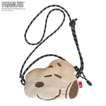 人気 おすすめ 定番 冬 新生活 ギフト 寒さ 対策 プレゼント ROOTOTE　ルートート　ポシェット　IP.BR.ピロー　PEANUTS-9I　スヌーピー　ベージュ　858402 鞄 かばん | 関連単語 ブランド 韓国 A4収納 小さめ 自立 出張 肩掛け ファスナー付き キャンバス｜創造生活館