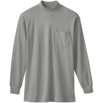 人気 おすすめ 定番 冬 新生活 ギフト 寒さ 対策 プレゼント 桑和 50108 長袖ハイネックTシャツ(胸ポケット付き) LLサイズ モクグレー(26) SOWA スポーツ アウトドア　野外 屋外 BBQ | 関連単語 発表会 アイデア商品 キッズ 靴 シ ューズ メンズ 男
