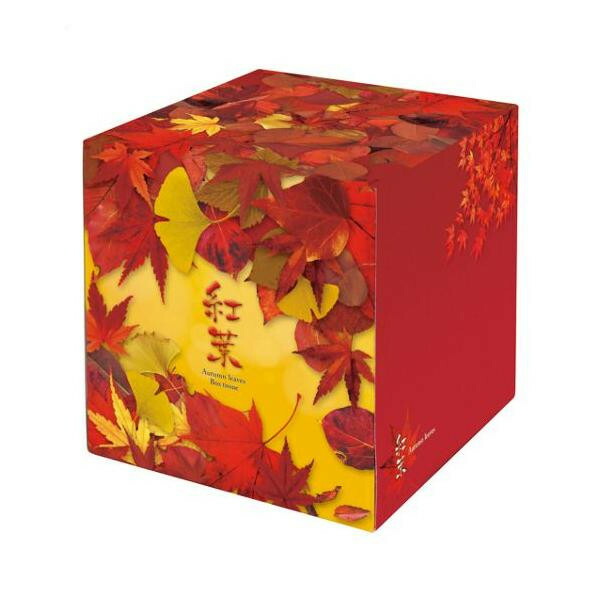 販促品 50個入 7167 BOXティッシュ 紅葉ティッシュ