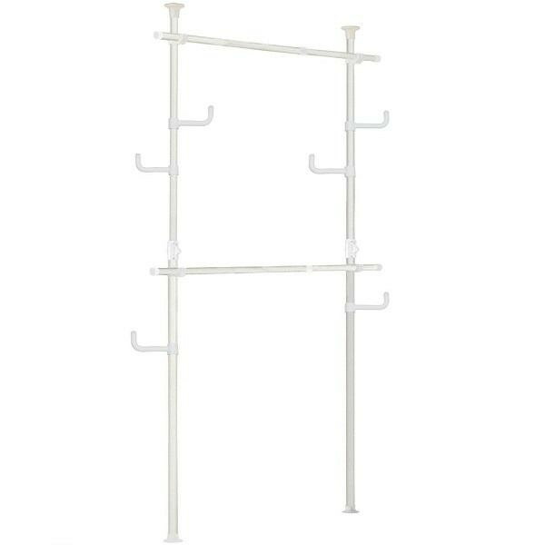 簡単に取り付けられるポールハンガーです 生産国 韓国 素材 材質 スチールパイプ ゴム ポリプロピレン Abs樹脂 熱可塑性エラストマー 商品サイズ 高さ155 255cm 幅100 170cm 奥行10cm 重量 約4kg Sermus Es