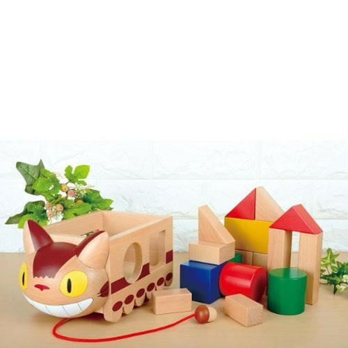 ブランド品専門の 積み木 となりのトトロ 日用雑貨 父の日 送料無料 商品 人気 ネコバスつみき Dgb Gov Bf