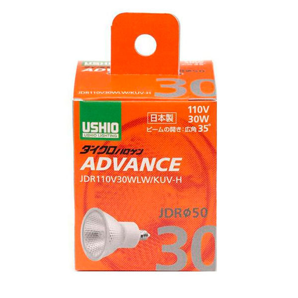 ELPA(エルパ) USHIO(ウシオ) 電球 JDRΦ50 ダイクロハロゲン アドバンス 30W JDR110V30WLW KUV-H G-263H