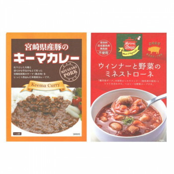 軽食品 関連 ばあちゃん本舗 宮崎県産豚のキーマカレー 180g 8個 ウインナーと野菜のミネストローネ 150g 7個 おすすめ 送料無料 おしゃれ Medfited Org