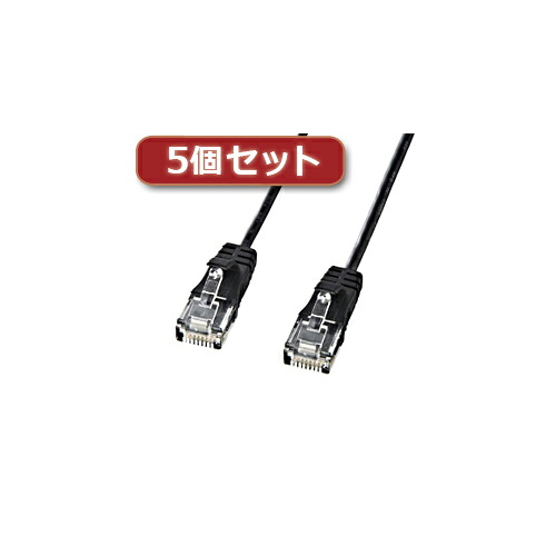 一般受け にんき ninnki 御歳暮 でき事 みやげ 御挨拶 お得 な貨物輸送 おみやげ 差し上げ物 クリスマス お歳暮 マイコン境界線の外側設備 【5個仕掛ける】 科目6判定基準極細ローカルエリアネットワーク有線テレビ (黒いこと、10m) KB-SL6-10BKX5 オススメ